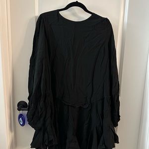 No brand black romper with shorts!!!